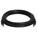Cmple - 12 ft 3.5mm Aux Audio Cable, Male to Male, Black, Compatible with Car, Phone, Headphones, PC, TV