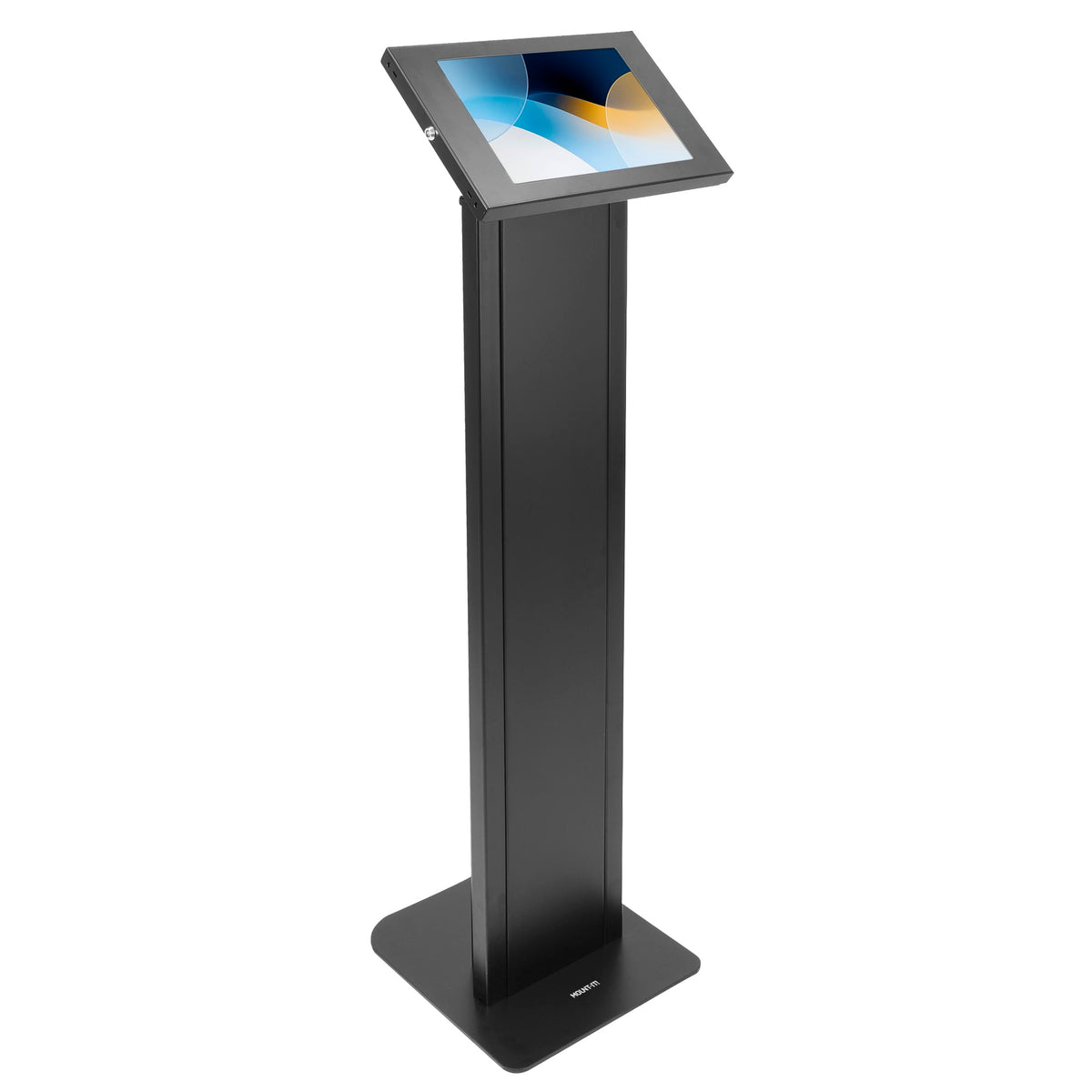 Mount-It! Anti-Theft iPad Floor Stand, Locking Kiosk Enclosure, White