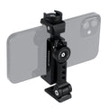 Arnarkok Metal Phone Tripod Mount with Rotatable Cold Shoe Mount