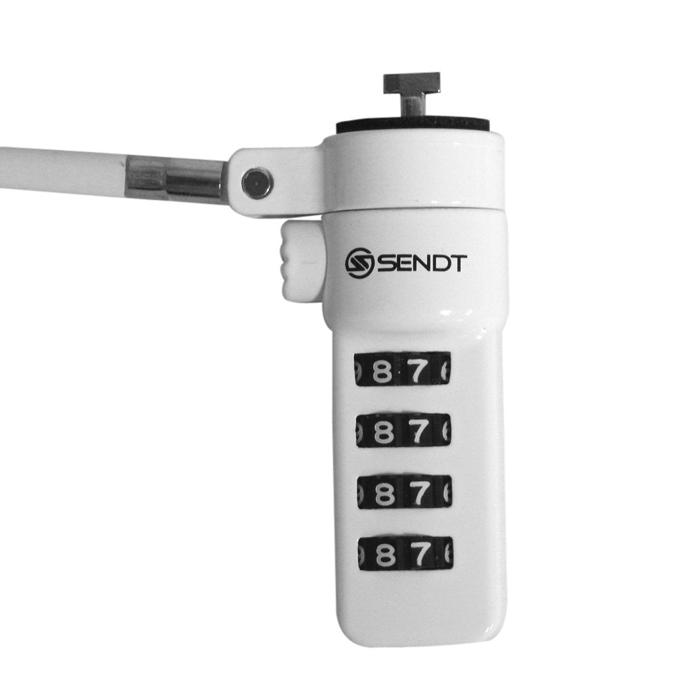 Sendt White Notebook/Laptop Combination Lock Security Cable