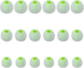 Earbud Tips Soft Silicone Earbuds Replacement Tips Fit for in-Ear Headphones(Inner Hole from 3.8mm - 4.2mm Earphones) 9 Pairs S/M/L,Transparent Green