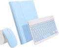 AnMengXinLing Keyboard Case for iPad 11th(A16)/iPad 10th Generation 2022 with Mouse Detachable Wireless Bluetooth Keyboard Pencil Holder Slim Leather Cover for iPad11/iPad10, Sky Blue
