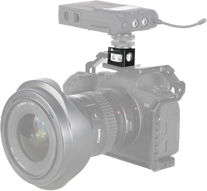 NICEYRIG Cold Shoe Adapter for ARRI Mount, Thumbscrew Easy Mounting Cold Shoe Base for Camera Cage Rig, DSLR Top Handle, Cheeseplate - 500