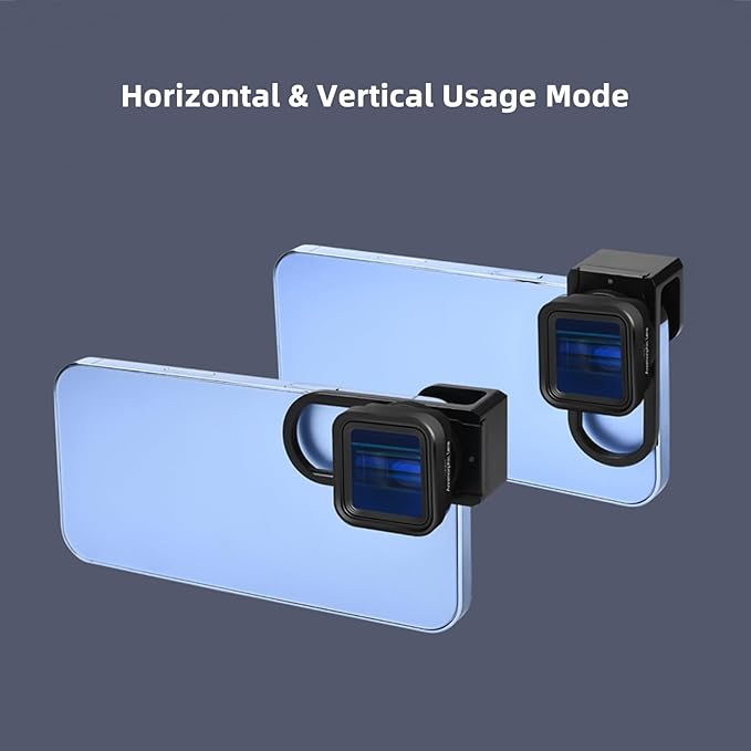 Andoer Anamorphic Movie Lens 1.55X - Universal Lens Clips & Carry Bag - Compatible with iPhone 15/14/13/12/11