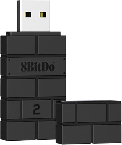 8Bitdo Adapter Switch Controller Adapter 2 USB Wireless for Windows, Mac & Raspberry Pi, Compatible with Xbox Series X & S, PS5/PS4/PS3 Controllers