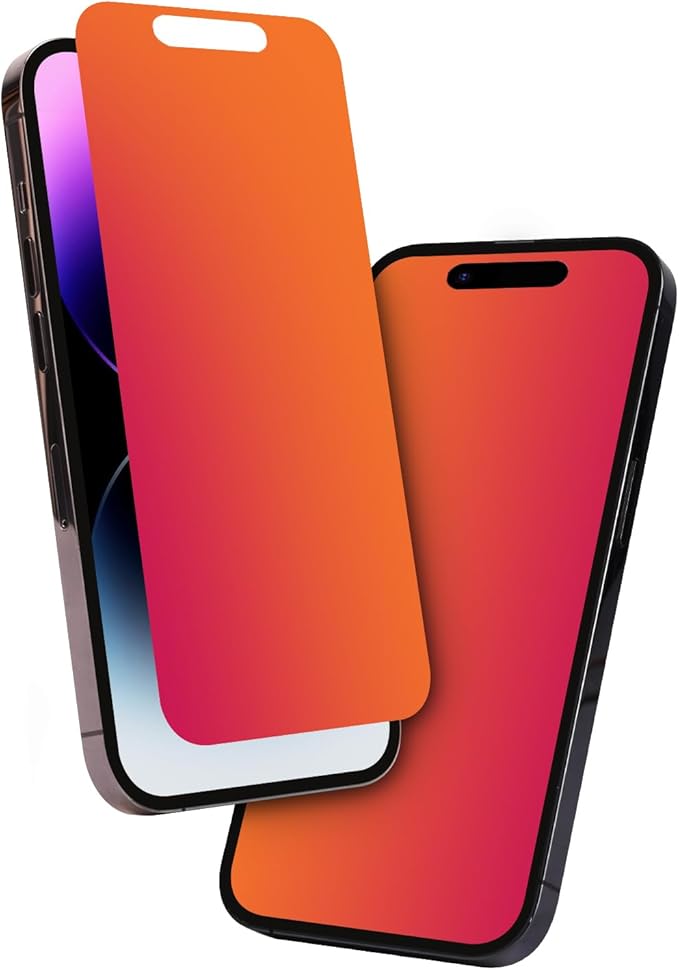 Privacy Screen Protector for iPhone 16 (6.1 inch)- Flexible film, Gradient Colorful, Anti-blue light, anti-glare, filter screenultraviolet