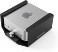Mac mini M4 2024 Secure Mounting Bracket with Integrated Lock Head, Anti-Theft Steel Holder with Keyed Lock for Offices, Schools, and Public Spaces - Black