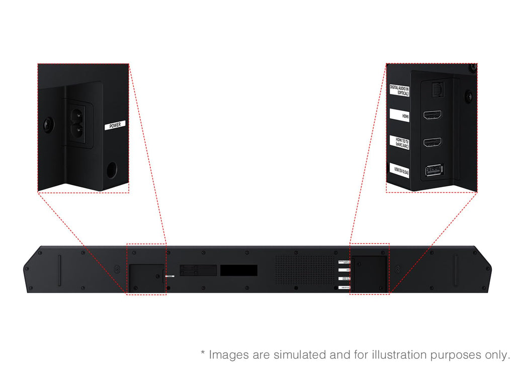 Samsung Q-Series Soundbar HW-Q600F 3.1.2ch with Wireless Subwoofer, Dolby Atmos/DTS Virtual:X, Q-Symphony, SpaceFit Sound Pro, Adaptive Sound, Game Mode Pro, Bluetooth, (2025 Model)