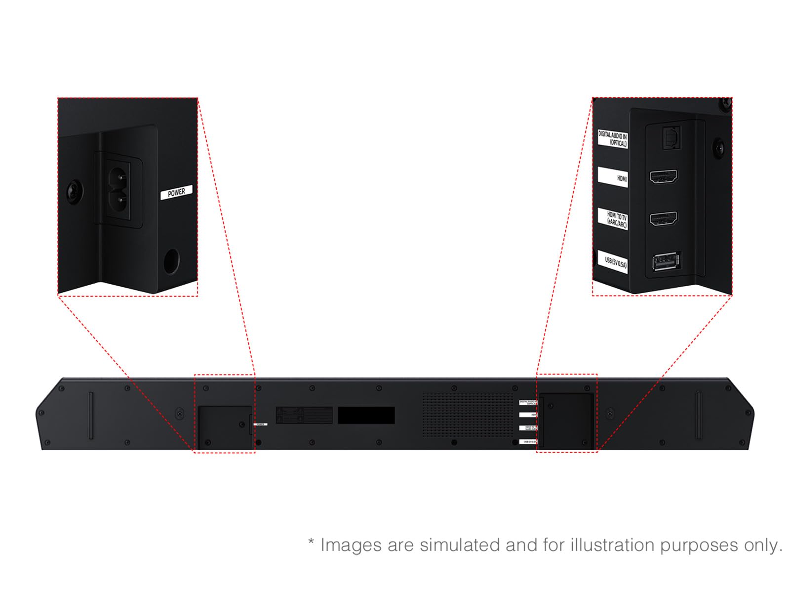 Samsung Q-Series Soundbar HW-Q600F 3.1.2ch with Wireless Subwoofer, Dolby Atmos/DTS Virtual:X, Q-Symphony, SpaceFit Sound Pro, Adaptive Sound, Game Mode Pro, Bluetooth, (2025 Model)