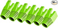 VIVOCH 50 Pcs Cat7 Cat7A Cat8 Strain Relief Boot, RJ45 Plug Connector Cover Modular Network Plug Connector Cap Cable Connector Boots, FruitGreen