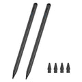 2 Pieces Stylus Pen for AMZ HD 10, Max 11, HD 8 Stylists Tablets, iPad, Samsung, Lenovo, Pixel, and All Touch Devices (Black)