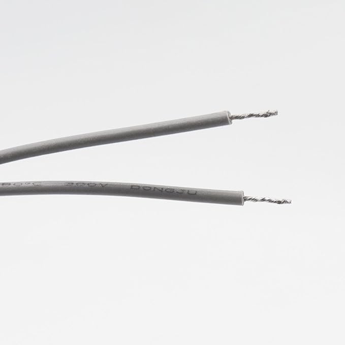Magnetic Reed Switch Wired Surface Mount Normally Closed NC Contact Sensor Alarm Magnetic Door Switch with 2 Wires, Zinc Alloy Sliver, OC-55