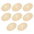 PATIKIL Desk Grommet 1-9/16", 8 Pcs Round Cable Grommet Cord Hole Cover with Adhesive Tape Flexible Table Wire Organizer for Office Home Table Countertop, Yellow