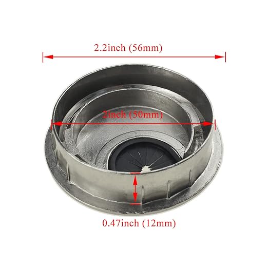 HAHIYO 2Pcs 2Inch/50mm Brushed Silver Zinc Alloy Desk Grommet Wire Grommet Cable Management Cord Hole Cover Desk Wire Hole Insert Wire Organizer for Computer Office Home School Equipment Systems