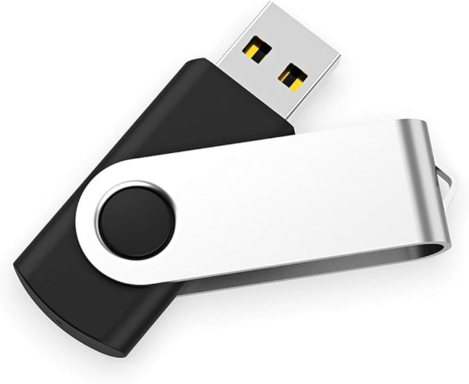 5 Pack 8GB Bulk USB 2.0 Flash Drives Small Capacity USB Thumb Drive Swivel Memory Stick JumpDrive (5 Colors: Black,Blue,Green,Purple,Yellow, 8 GB)