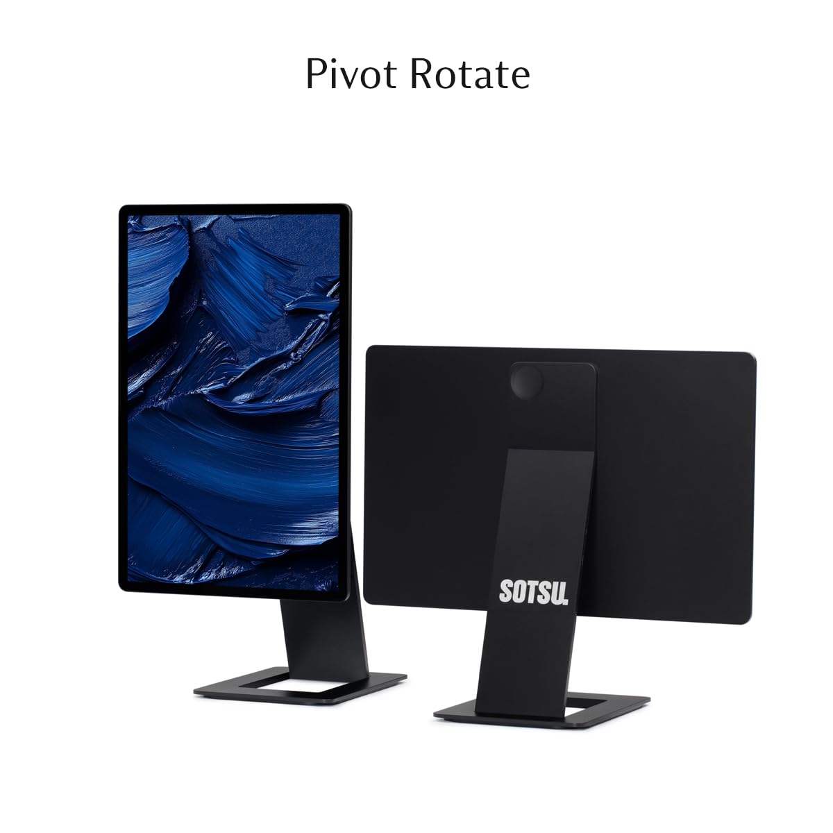 SOTSU FlipAction Pro 16" Gen 2 | 2.5K Portable Monitor | 2560 x 1600 (WQXGA) | 120 Hz | 100% DCI-P3 | 400 Nits | Pivot Rotate | Full Metal CNC | Perfect Match for Mac and Windows (Universe Black)