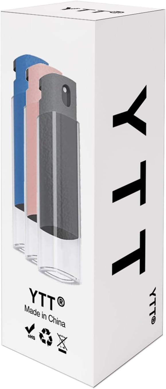YTT Screen Cleaner, All-in-One Spray & Wipe Cleaner, with Transparent Protective Shell for All Phones, Laptop and Tablet Screens (Pink)