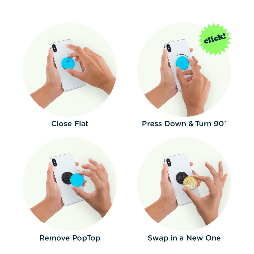 POPSOCKETS Phone Grip with Expanding Kickstand, PopSockets for Phone - Resting Mask Face