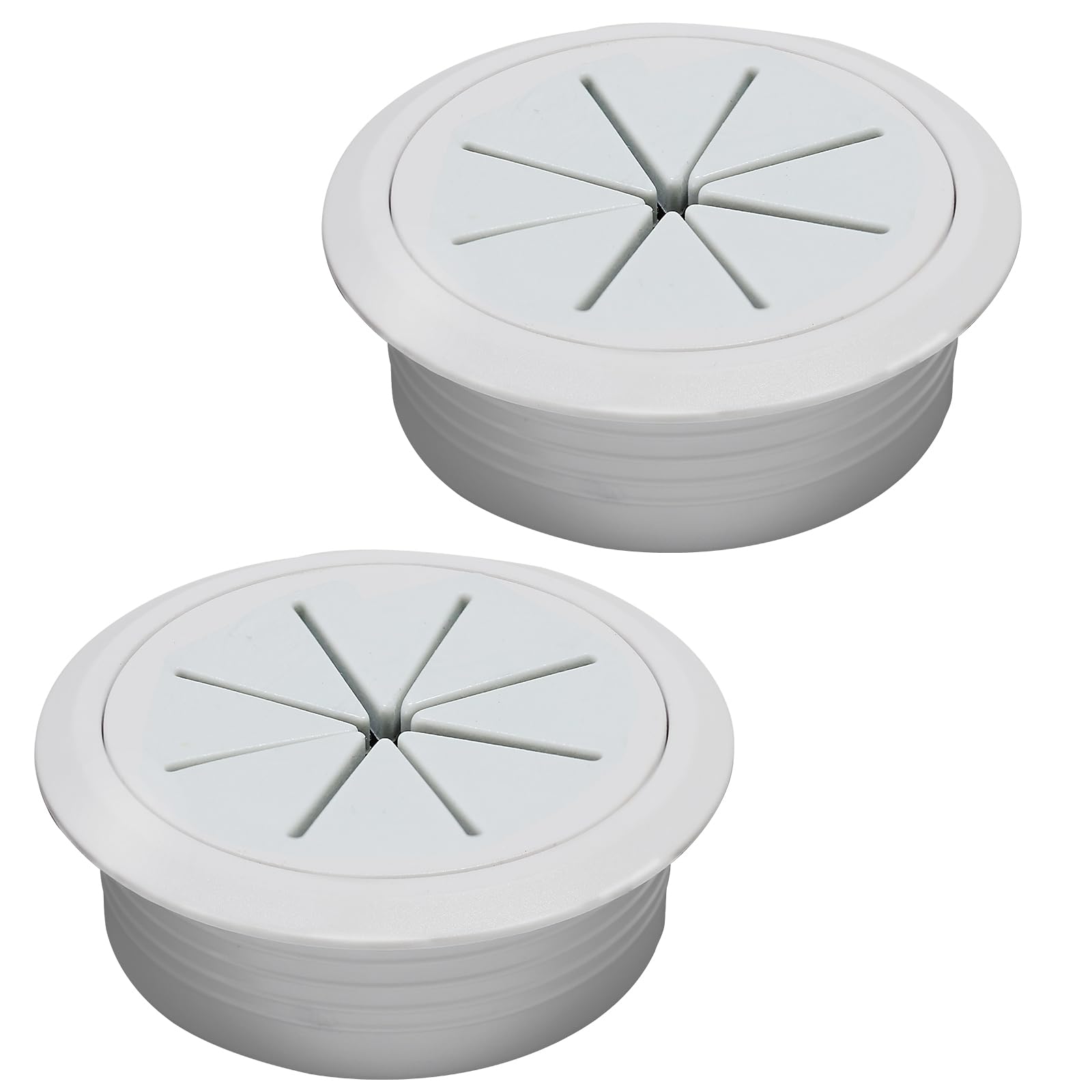 BOPOREAE 2 Pcs Desk Grommet 2" (50mm), Desk Hole Cover for Cables