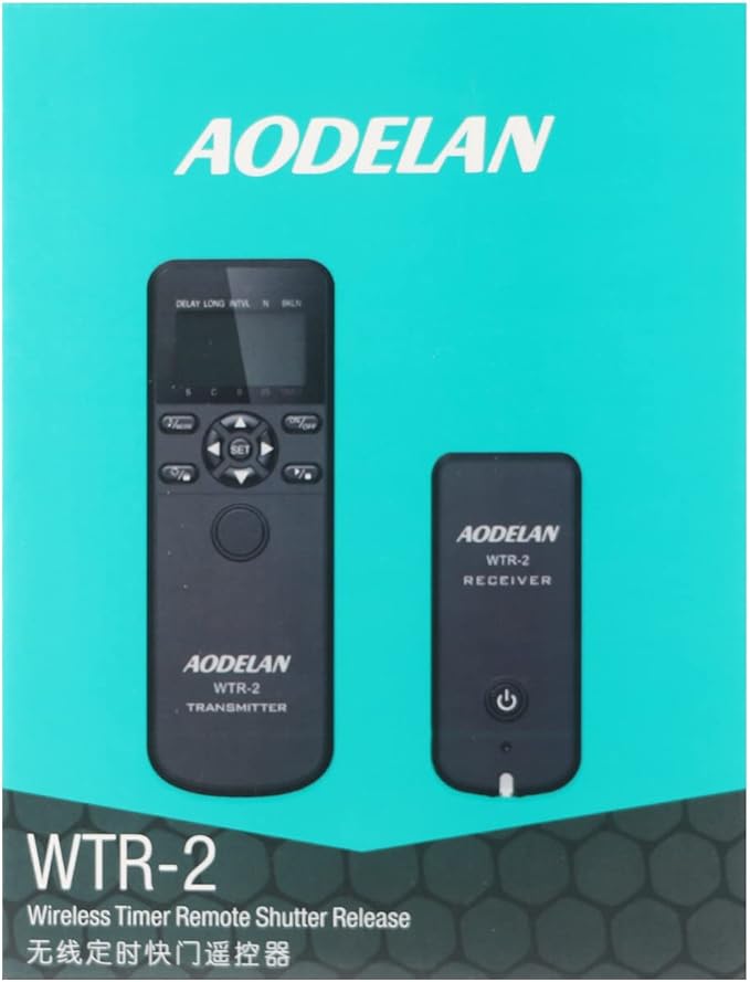 AODELAN Camera Intervalometer Wireless Shutter Release Timer Remote Control for Sony a6400, a7III, a9, a77, a99, A7, A7 II, A7R IV, A7R II,A7RIII, a77II, a6500, a6300; Replace RM-L1AM and RM-SPR1