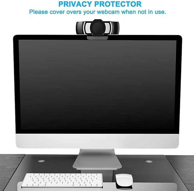 2 Pack Universal Webcam Cover, Desktop Computer External Webcam Lens Covers Shutter Cap Hood, Streaming Web Camera Privacy Cover Clip Compatible with Logitech HD Pro Webcam C270/C615/C920/C930e/C922X
