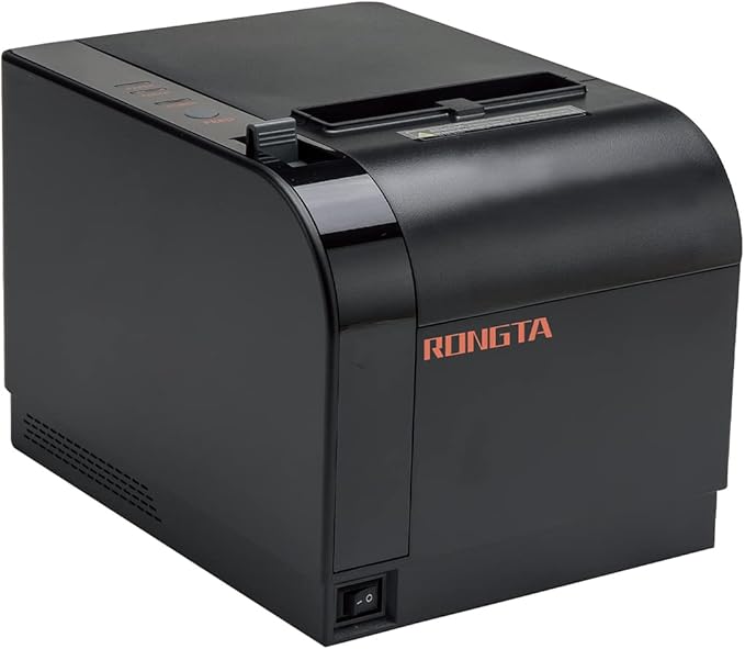 Rongta Thermal Receipt Printer, 80mm Receipt Printers, Thermal Pos Printer with Auto Cutter Support Cash Drawer,USB Serial Ethernet Support ESC/POS, Compatible with Windows/Mac/Linux