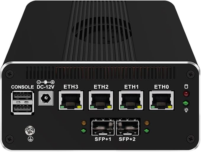 CWWK Intel Alder Lake N100(4C/4T Up to 3.4GHz)/N305(8C/8T Up to 3.8GHz) Dual SFP+10GbE Mini PC|4xIntel I226-V 2.5GbE |DDR5 Memory|PCI-E x4|HDMI+DP+Type-C (10 Gigabit N305, 16G RAM 1TB SSD)