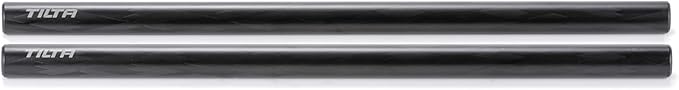 Tilta 2X Carbon Fiber Rods 15mm for Rail Support System | Increased Strength | Mount Accessories | Lightweight | DSLR Shoulder Rig, Camera Stabilizer Cage, Matte Box (30cm)