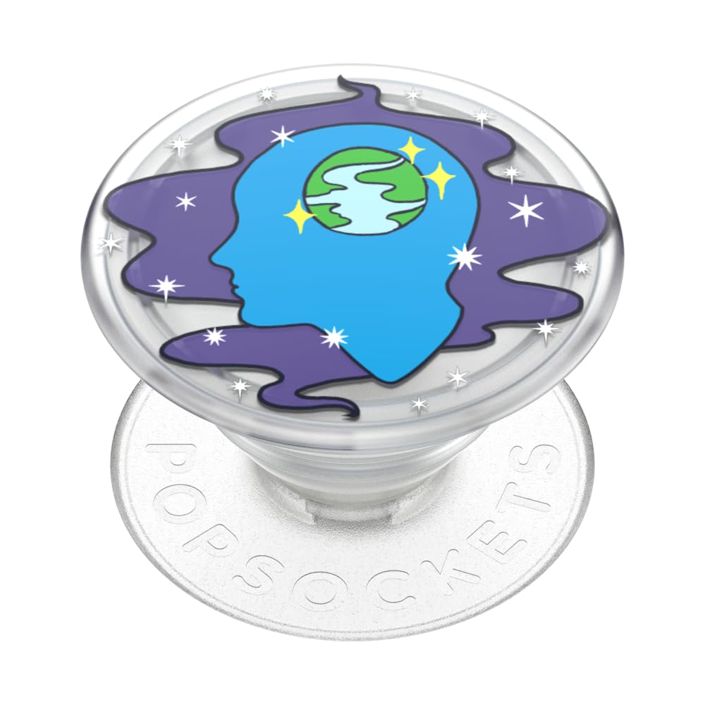PopSockets Adhesive Phone Grip, Holder, Phone Stand, Plants - Translucent Open Minded