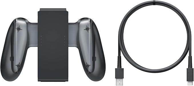 OEM Style Switch Joycon Grip Controller Charger Accessories with Charging Cable - Not for Joy Con 2 Controller