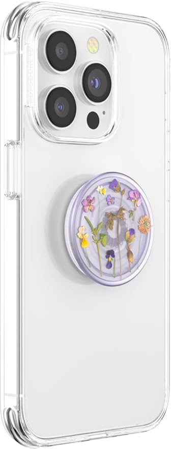 PopSockets Plant-Based Phone Grip with Expanding Kickstand, Adhesive Grip, Eco-Friendly, Cute PopSockets - Purple Fields