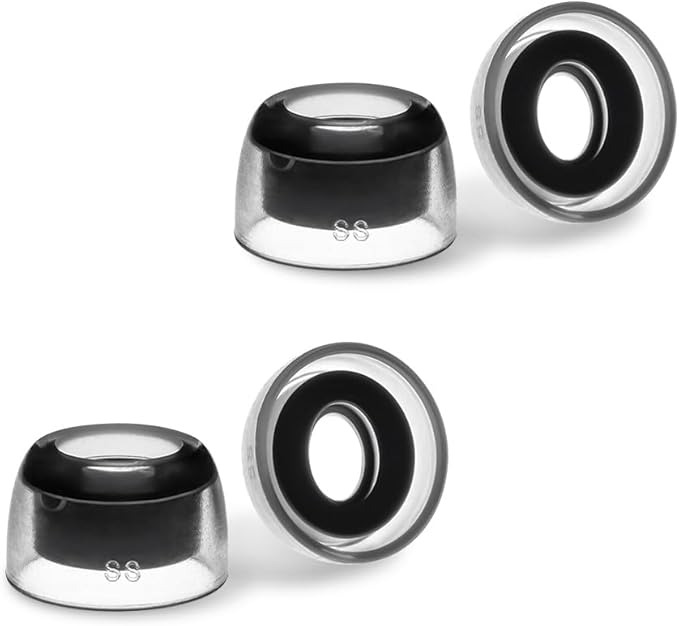 AZLA SednaEarfit Crystal for Bose Earbuds 2 Pair - Bose Earbuds Replacement Tips - Compatible with Quietcomfort Ultra Earbuds, QC Earbuds II (SS)