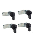WJSKDQ Thumb Operated Offset Thumb Cam Lock, Black, 4PCS