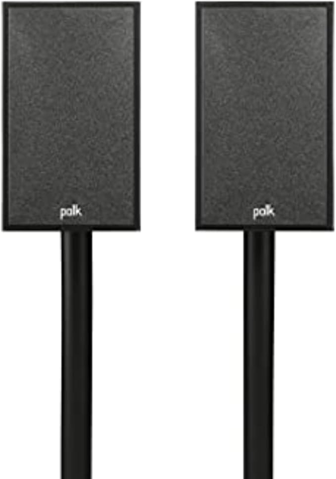 Polk Monitor XT15 Pair of Bookshelf or Surround Speakers - Hi-Res Audio Certified, Dolby Atmos & DTS:X Compatible, 1" Terylene Tweeter & 5.25" Dynamically Balanced Woofer (Pair, Midnight Black)