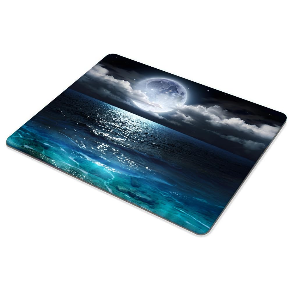 Ocean and Moon Mouse pad Customized Mousepad Non-Slip Rubber Base Mouse Pads for Computers Laptop Office Desk Accessories Mouse pad