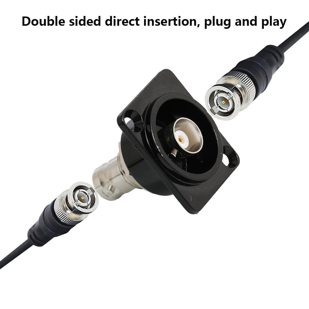 PENGLIN 2PCS BNC D Series Panel-Mount Bulkhead Connector Female/Female