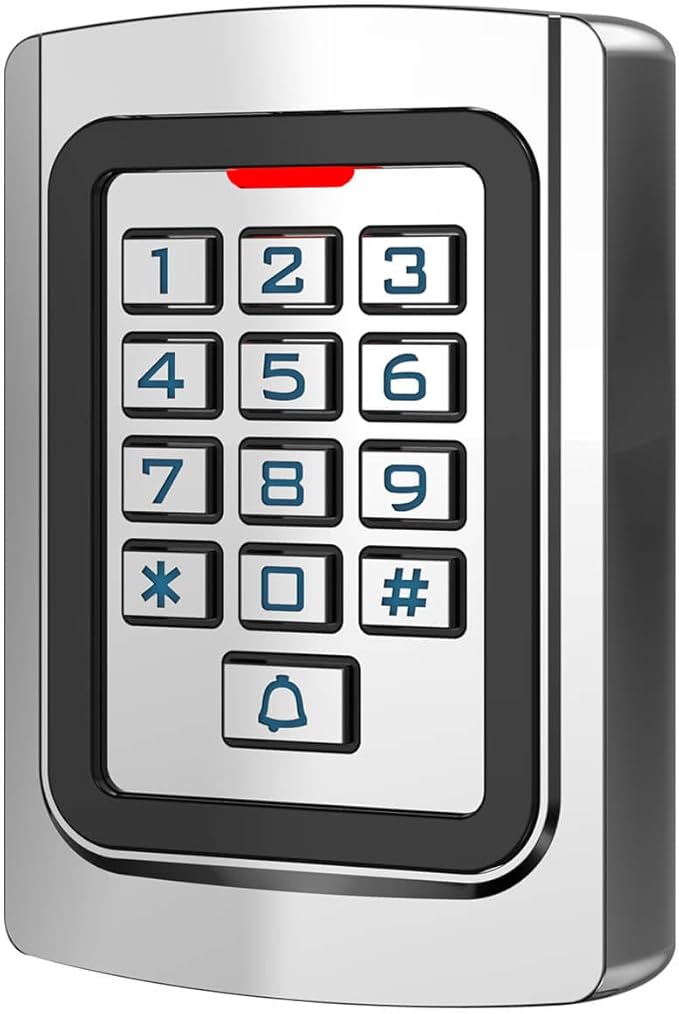 Door Access Control System 1200lb Electric Magnetic Door Lock Kit Waterproof Keypad ID Card Smartphone Tuya App Remote Control