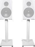 Rockville RS21W 21 inch Steel Bookshelf Speaker Stands, 60 lbs Capacity, Anti-Vibration Foam, Cable Management, for Home Audio and Studio Monitoring