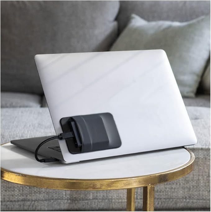 Slipdrive - Portable Hard Drive Sleeve for Laptop - SSD Solid State Drive - Reusable Adhesive - Stick on External Hard Drive Carrying Case - Pocket Pouch (Small, Black)
