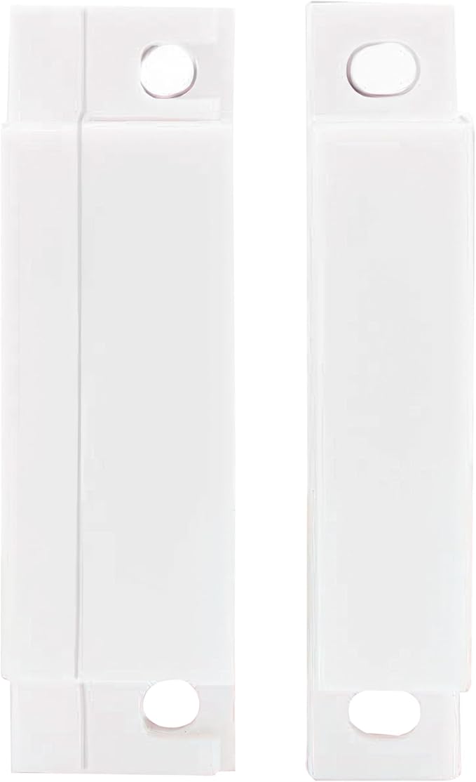 2Pcs Magnetic Reed Switch Wired Surface Mount Normally Closed NC Contact Sensor Alarm Magnetic Door Switch with 2 Wires, PVC, MC-31