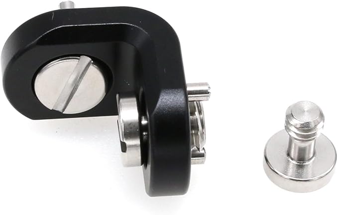 L Shaped Angle Bracket 3/8"-16 1/4" Corner Brace Joint Mounting Extension Adapter for Teradek Wireless System ARRI Sony RED Camera Monitor Focus Motor