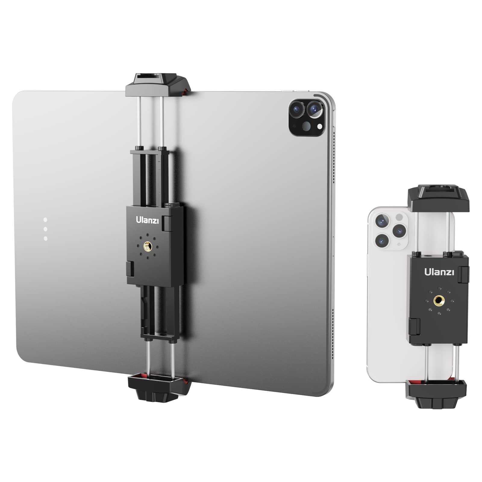 ULANZI ST-29 Phone Tripod Mount, 2-in-1 Tablet Smartphone Holder Adapter