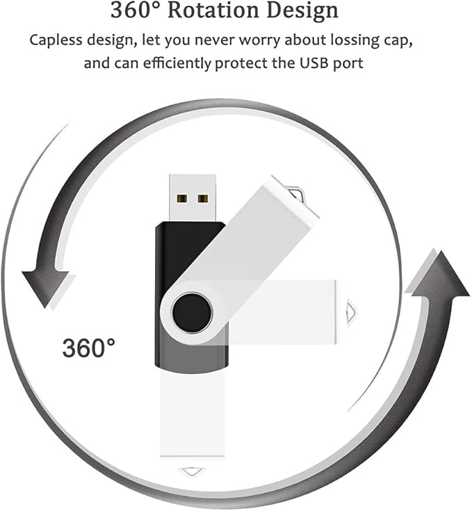 USB Flash Drive 128MB 100 Pack, Bulk USB 2.0 Thumb Drives Swivel Memory Stick Jump Drive Pen Drive,128MB 100 Pieces