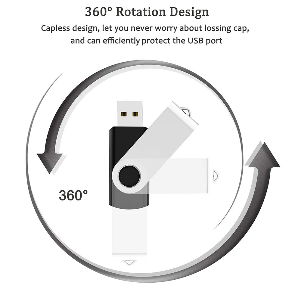 Maspen 20 Pack 16GB USB Flash Drive 2.0 Bulk USB Thumb Drives Memory Stick Jump Drive Zip Drives (16GB, 20 Pack)