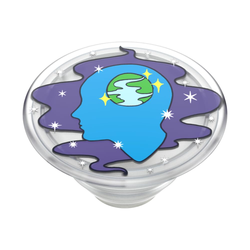PopSockets Adhesive Phone Grip, Holder, Phone Stand, Plants - Translucent Open Minded