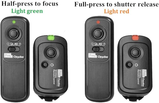 Pixel 2.4GHz Digital Wireless Remote Control S2 Remote Shutter Release for Sony A58 A68 A1 A9 A7 A7II A7R A7RII A7S A5000 A5100 A6000 A6300 A6400 A6500 A6600 RX100II HX300 HX400 HX400V HX50V HX90 RX10