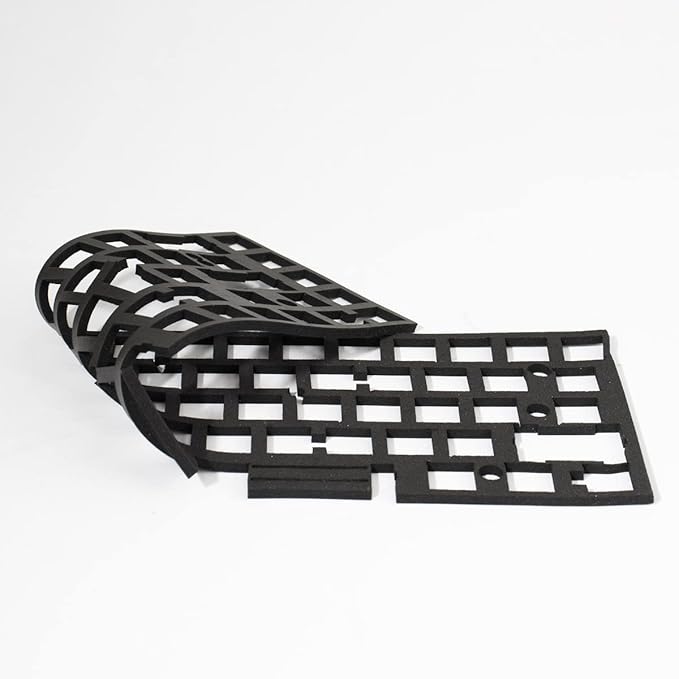 Mintcaps 2-Piece Set Keyboard Sound Dampening Foam - 68 Layout Silencer Pad Gasket EVA Switches Dampener for Mechanical Keyboard