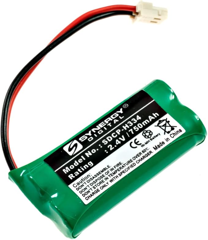 Synergy Digital Cordless Phone Battery, Compatible with AT&T-Lucent EL52203 Cordless Phone Combo-Pack Includes: 2 x SDCP-H334 Batteries