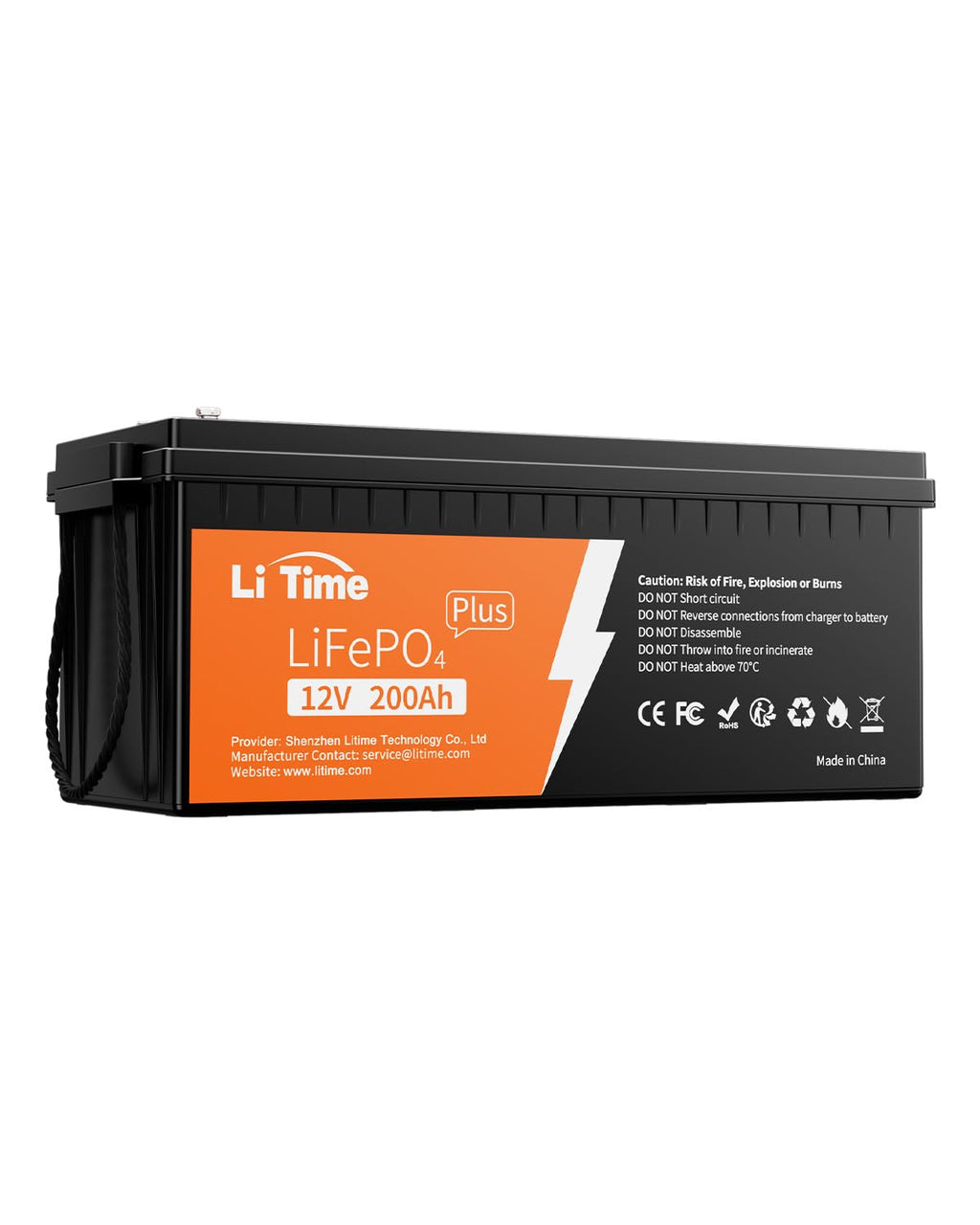 Litime 12V 230Ah Plus Lithium LiFePO4 RV Battery, 4000+ Deep Cycles Battery, 200A BMS, 2944Wh Energy, Perfect for Camper, Solar, Off-Grid,Van, Marine etc.