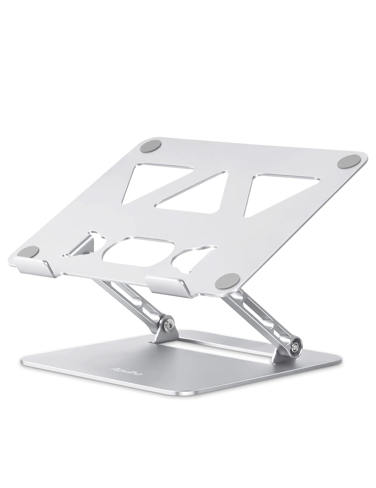 Aoviho Adjustable Laptop Stand for Desk,Portable Laptop Stand Holder and Riser,Foldable Aluminum Notebook Computer Stands for MacBook Air Pro HP Lenovo Dell Samsung Chromebook, 10-15.6 inch, Sky Blue
